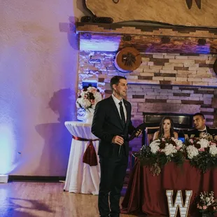 Chris Romero  guiding the way through the reception