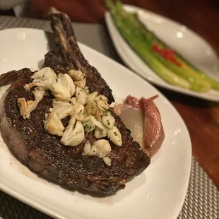 a plate of food on a table