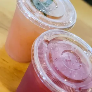 Blue Mint &amp; Strawberry Basil Lemonade