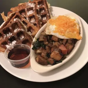 food, waffles