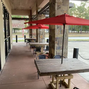 Outdoor covered seating