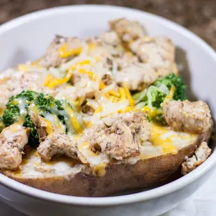 Grilled Chicken Loaded Baked Potato