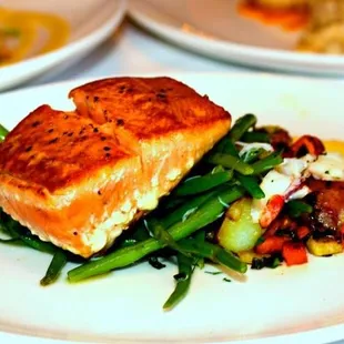 The salmon entree