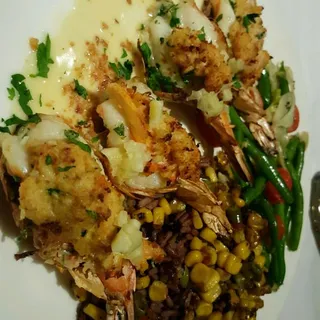 Oven Roasted Crab Stuffed Prawns