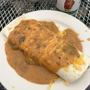 Smothered Breakfast Burrito