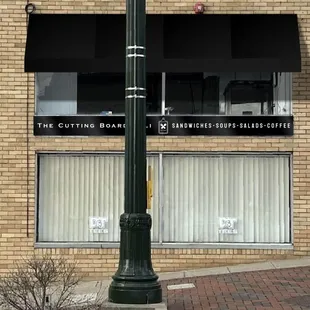 we are located on the corner of Chestnut and N. Main St.