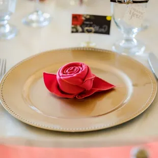 We saw this napkin folding at a tasting and we knew we had to have it!