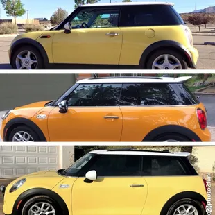 1 - 2003 Liquid Yellow 2 - 2015 Volcanic Orange 3 - 2021 Step Back In Time transformed 2015 to Liquid Yellow