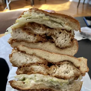 Honey mustard chicken sandwich
