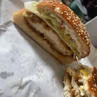 honey mustard fried chicken sandwich