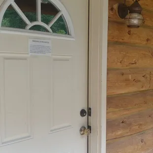 Cabin entrance