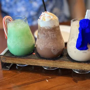 Holiday drink flight