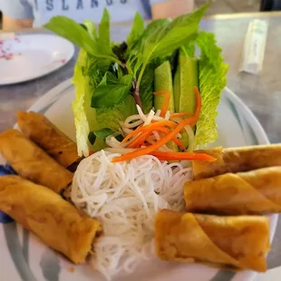 a plate of food on a table