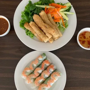 Vietnamese egg rolls &amp; Spring rolls