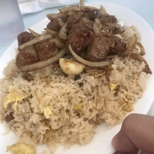 Shaken Beef Fried Rice