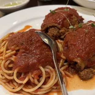 Ground beef wrapped in eggplant