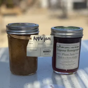 Homemade apple jam and Plum Jam :)