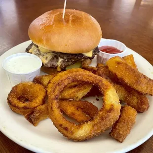 Double Cheese and O-Rings.