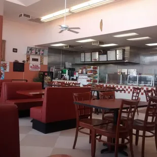 the interior of a restaurant