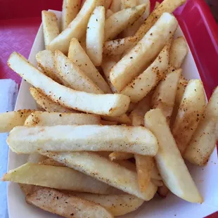 Fresh seasoned fries with combo
