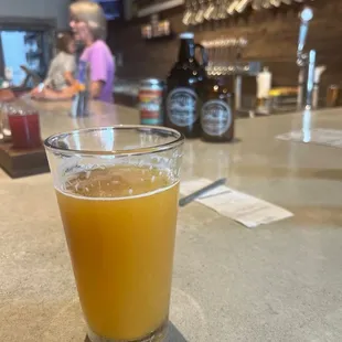 Hazy Hopricot IPA at the bar.