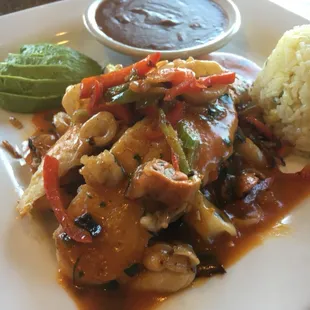 Stuffed fish fillet. filete relleno