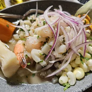 shrimp and vegetables