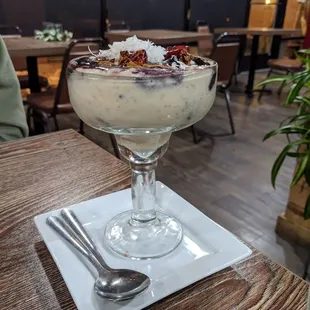 Rice pudding dessert