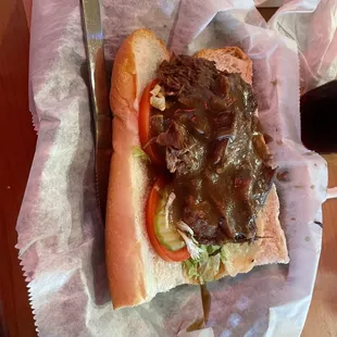 Roast beef poboy