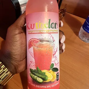 Cucumber pink lemonade