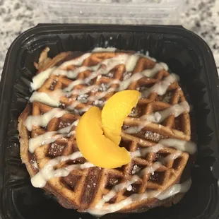 Peach Cobbler Waffle Only