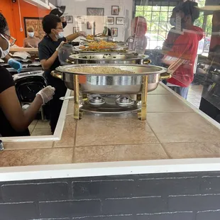 Buffet area