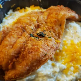 Fish and grits