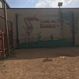 a mural on the side of a building