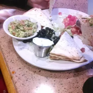 Chicken quesadilla was very good.