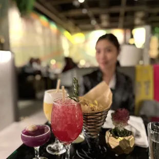 Coconut Lemonade, Lychee Martini, and Pisco Sour