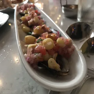 Chalaca Style Mussels / Choritos a la Chalaca