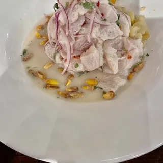 Ceviche in Cream of Pisco 100 / Ceviche en Crema de Pisco 100