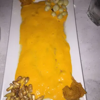 Passion Fruit Sauce Sliced Fish Tiradito / Tiradito a la Crema de Maracuy