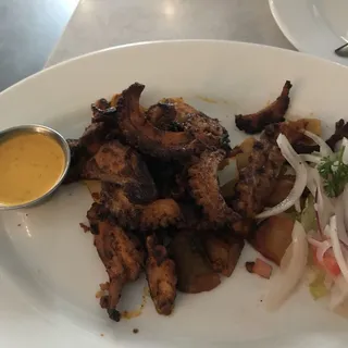 Peruvian Botija Olive Sliced Octopus Tiradito / Pulpo al Olivo