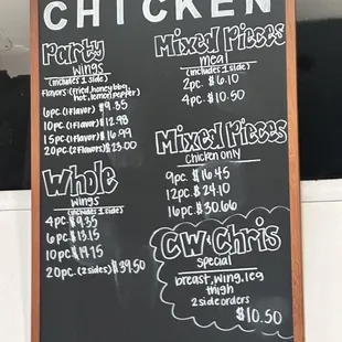 Current Menu [January 2024]