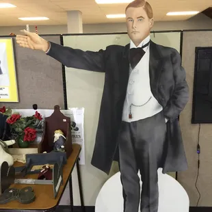Life size painting of C. W. Parker
