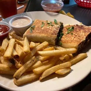 Patty melt burrito