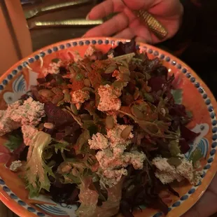 Endive salad with greens