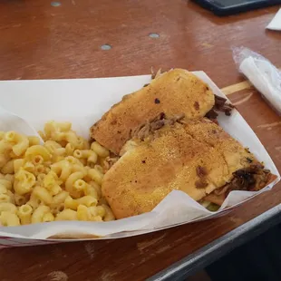 BBQ Cuban with Mac and cheese