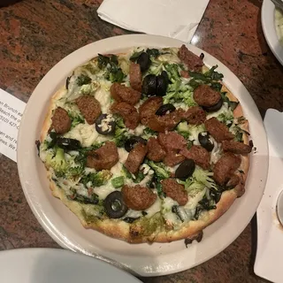 Vegan Greek Goddess Pizza