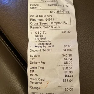 Receipt