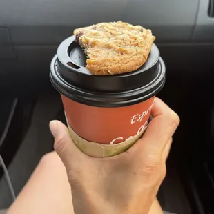 Americano with fresh baked cookie! 3 for $1!!!!