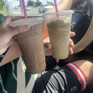 White Mocha Freeze and Iced Mexican Mocha
