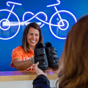 Every class registration comes with free SPD shoe rental for a more connected ride!